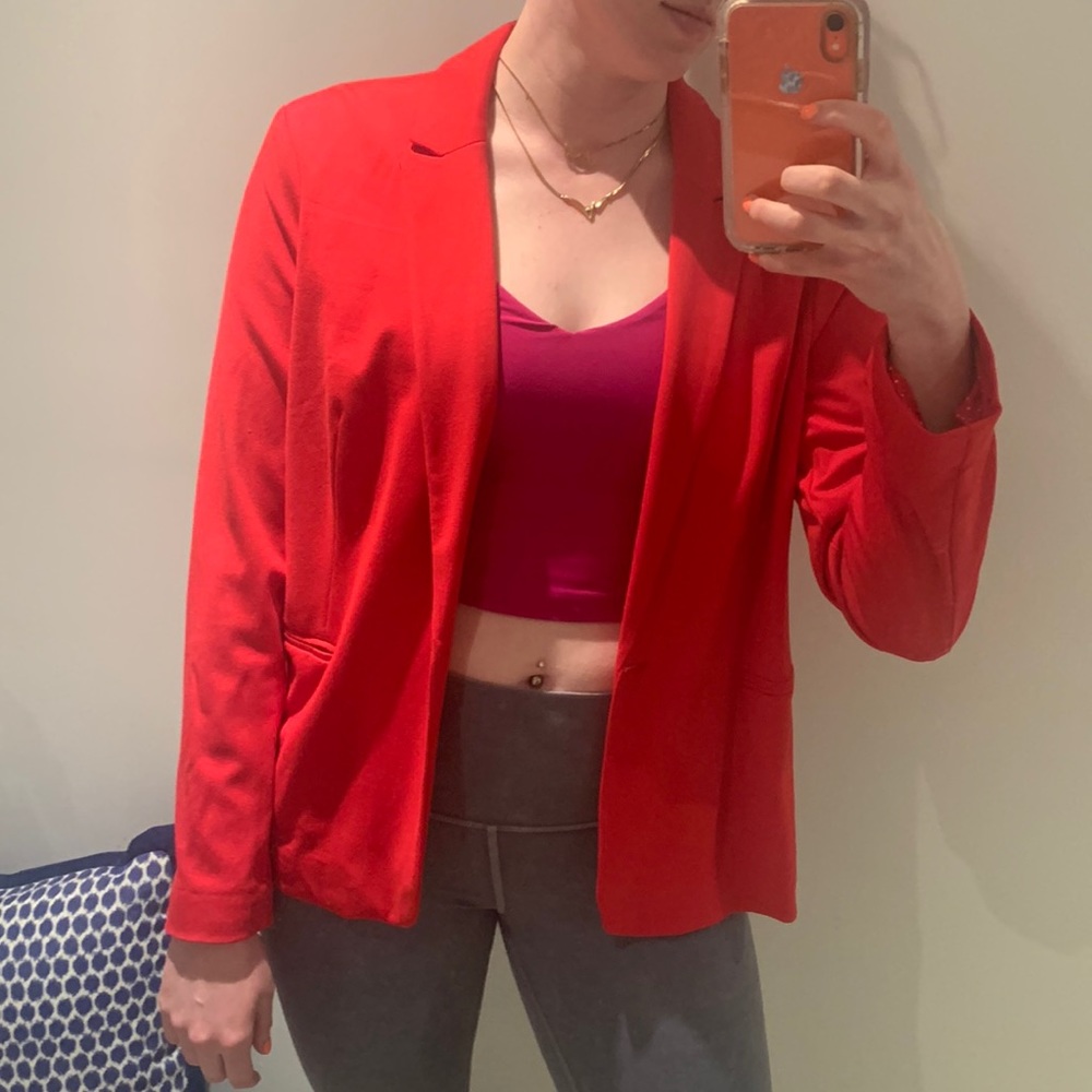 red blazer